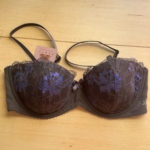 Savage X Fenty Bra grey/purple 34DD - NWT